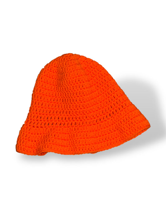 Yummy Orange Crochet Bucket Hat
