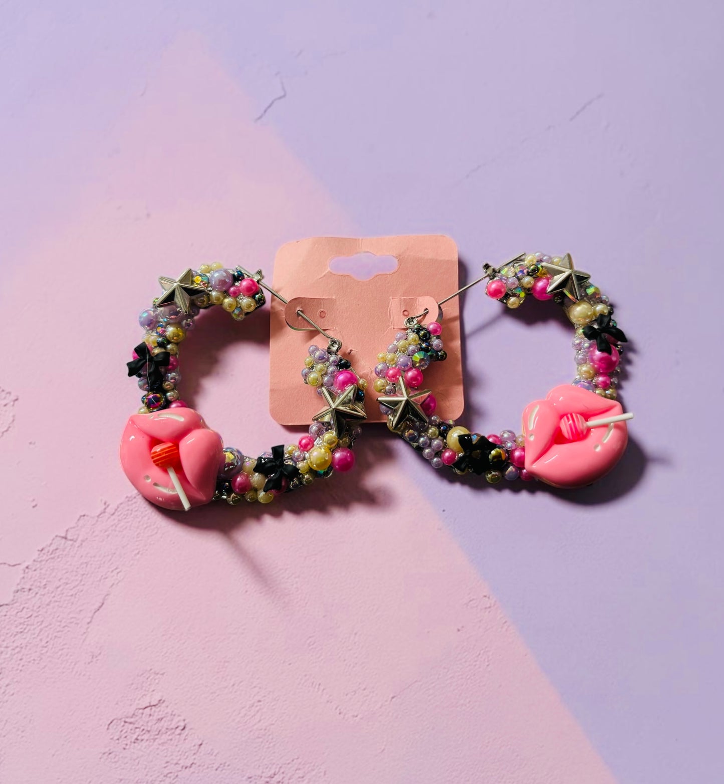 Candy Kissed Junk Earrings